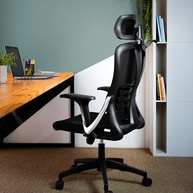Cadeira de Escritório Presidente Ergonômica Reclinável ERGO BASIC com Trava e Cabideiro - Conforto e Estilo para seu Home Office - imagem 3