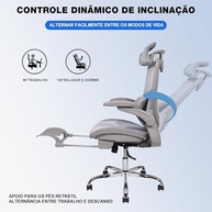 YESOP Cadeira Ergonômica Premium com Malha Respirável e Apoio Lombar Ajustável - Conforto Total para Trabalho e Lazer - imagem 4