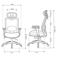 Cadeira Ergonômica Elements Astra Pro Cinza – Conforto Premium com Design Moderno - imagem 4