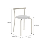 Conjunto Sala de Jantar Palermo com Mesa Retrátil e Cadeiras Ergonômicas Carraro - imagem 4