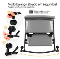Berço de Balanço PIPDIP para Bebês - Conforto Ergonômico com Trava nas Rodinhas, Até 5 Meses - imagem 5