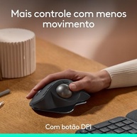 Mouse Trackball Logitech MX Ergo S: Conforto Ergonômico e Controle Preciso - imagem 3