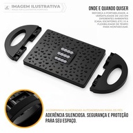 Gshield Apoio Descanso Ergonômico Office Armor com Massageador e Movimento 180° - Preto - imagem 5