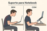 Suporte para Notebook e Tablet Ajustável 6 Ângulos | Ergonômico, Portátil e Universal 10" a 17" - imagem 3