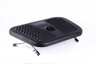 Apoio Pés Ergonômico Roldana Central 1.5.2.1 Preto - Conforto e Postura em Qualquer Ambiente - imagem 1