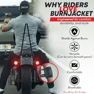 BurnJacket MAX: Proteção Máxima Contra Queimaduras no Tubo de Escape da Moto (Ajuste Largo 31,8-40,6 cm) - imagem 5