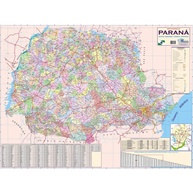 Mapa Escolar do Paraná Completo - Multicor e Detalhado | Multimapas - imagem 1