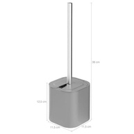 Escova Sanitária Dual Preta 38x11,5cm - Design Moderno com Suporte Incluso - imagem 3