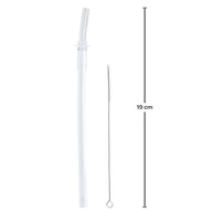 Kit Canudo + Escova Buba Fresh - Silicone Seguro e Prático - imagem 2