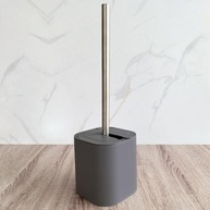 Escova Sanitária Dual Preta 38x11,5cm - Design Moderno com Suporte Incluso - imagem 2