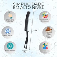 Kit 3 Escovas Multiuso para Limpeza Profunda - Cantos, Fendas e Rejunte - imagem 3