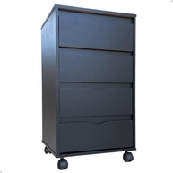 Gaveteiro Movlar 4 Gavetas com Rodinhas - Design Moderno para Escritório e Organização - imagem 2