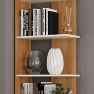 Estante Livreiro Multiuso Moderna - 5 Prateleiras para Casa e Escritório | Design Versátil Off White - imagem 5