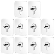 Gancho Adesivo Cabilock 10 Peças - Sem Furos, Reutilizável, Até 5kg - Ideal para Casa e Escritório - imagem 1