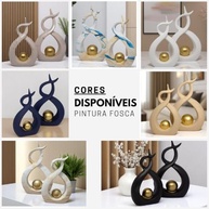 Enfeite Rack Decorativo em Cerâmica Fosca - Design Moderno para Casa e Escritório - imagem 4