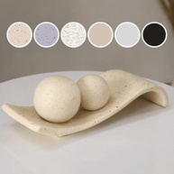 Centro de Mesa em Cerâmica com Design Indiano - Esfera Decorativa para Sala, Quarto e Escritório - imagem 3