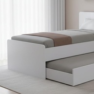 Cama Solteiro com Bicama Auxiliar Deslizante em MDF Premium - Design Moderno e Espaço Otimizado - imagem 4
