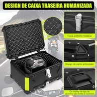 Baú Moto 65L Alumínio Universal - Segurança e Espaço para Sua Viagem - imagem 4