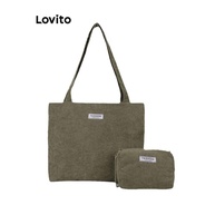 Bolsa Feminina Lovito: Veludo Cotelê e Espaçosa! - imagem 2