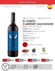 Manzanos Wines Vinho El Torito Cabernet Sauvignon Tinto Espanha 750Ml - imagem 1