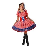 Vestido Junino Luxo: Xadrez Vermelho e Espartilho - imagem 2