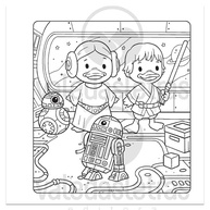 Cuties Clássicos do Cinema: Livro de Colorir de Luxo para Adultos - Edição Especial com Capa Dura - imagem 4