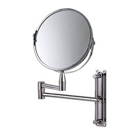 Mor Espelho de Aumento Dupla Face Articulado - Inox Cinza | Visão Clara e Precisa para Maquiagem e Cuidados Pessoais - imagem 2
