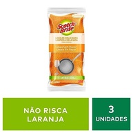 Scotch-Brite 3M Esponja para Louças Delicadas - 3 Unidades Laranja | Limpeza sem Arranhões - imagem 4