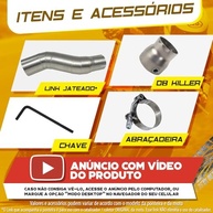 Ponteira Escapamento Esportivo HP3 Racing para Honda CB 250F Twister - Ronco Grave e Estilo Único - imagem 4