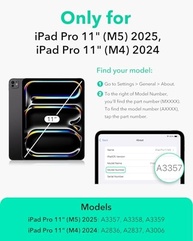 ESR Capa Shift para iPad Pro 11" (2024 M4) - Magnética Removível, 9 Ângulos, Proteção 360° - Roxo - imagem 3