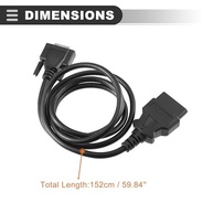Cabo Principal OBDII OBD2 Motoforti: Conexão Essencial para Lançamento X431 CRP129/CRP123 - imagem 4