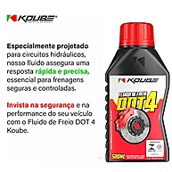 Fluido de Freio DOT 4 Koube 500ml: Segurança Essencial - imagem 2