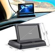 Monitor de Estacionamento Ré Veicular ONYK 4.3" LCD Sonoro Universal - Segurança e Praticidade - imagem 5