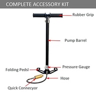 Bomba PCP Manual 4 Estágios 30MPa/4500PSI: Potência e Segurança para seu Rifle de Ar - imagem 3
