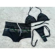 Kit Praia Casal: Biquíni + Sunga Estampados - imagem 2