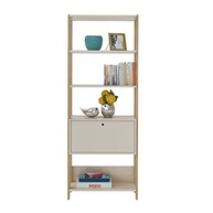 Estante Organizadora com Porta Basculante Match Carvalho/Off White - Design Moderno e Funcional - imagem 5