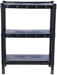Estante Plástica Preta 3 Prateleiras - Design Moderno e Resistente | Agraplast 918 - imagem 4
