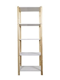 Estante Moderna para Livros e Decoração em Madeira com 5 Prateleiras | Design Elegante e Fácil Montagem - imagem 5