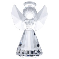 Mini Estátua Anjo Guardião em Cristal K9 8 cm – Escultura Decorativa com Proteção Espiritual e Boas Vibrações - imagem 1