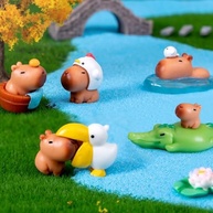 Conjunto 18 Mini Estatuetas de Capivara em Resina - Decoração Charmosa para Carro, Mesa e Presente - imagem 5