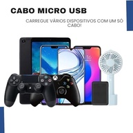 Cabo USB V8 Micro 1.8m: Carregamento Rápido e Transferência Estável para PS4, Xbox, Celulares e Mais - imagem 4