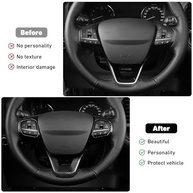 Acabamento Volante Fibra de Carbono Linskip para Ford Maverick 2022-2025: Estilo e Proteção Premium - imagem 3