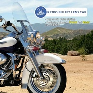 Pacote 2 Capas Lente Seta Moto Harley 9.5cm Vermelha - Estilo e Segurança - imagem 2