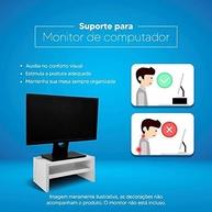 Base Suporte para Monitor em Madeira Branca - Organize sua Mesa com Estilo e Conforto - imagem 5