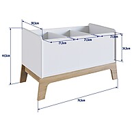 Baú de Brinquedos Favo de Mel: Organize com Estilo! - imagem 2