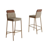 Kit 2 Banquetas Altas Duo Carraro - Areia e Rosê | Estilo e Conforto Moderno - imagem 4