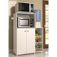 Balcão Multiuso com 2 Portas e Fruteira Branco - Organize sua Cozinha com Estilo - imagem 3