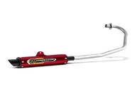 Escapamento Pro Tork Competition Curva Cromada Titan 160 Vermelho - Estilo e Performance - imagem 1