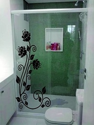 Adesivo Decorativo Box Blindex para Espelhos e Vidros - Transforme Ambientes com Estilo - imagem 1