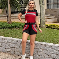 Conjunto Feminino Short e Blusa Crepe: Conforto e Estilo - imagem 1